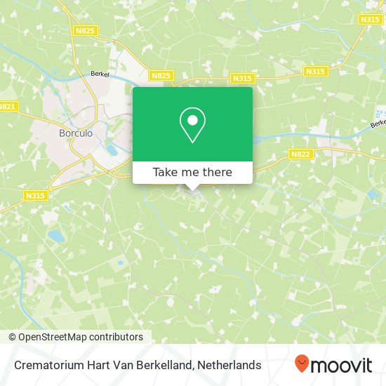 Crematorium Hart Van Berkelland map