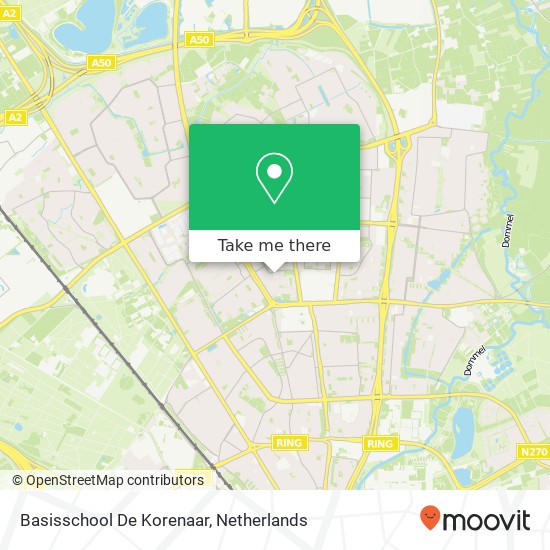 Basisschool De Korenaar map