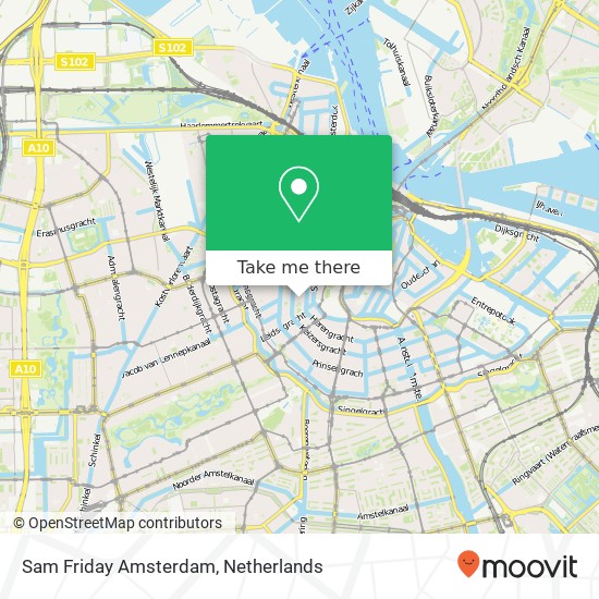 Sam Friday Amsterdam map