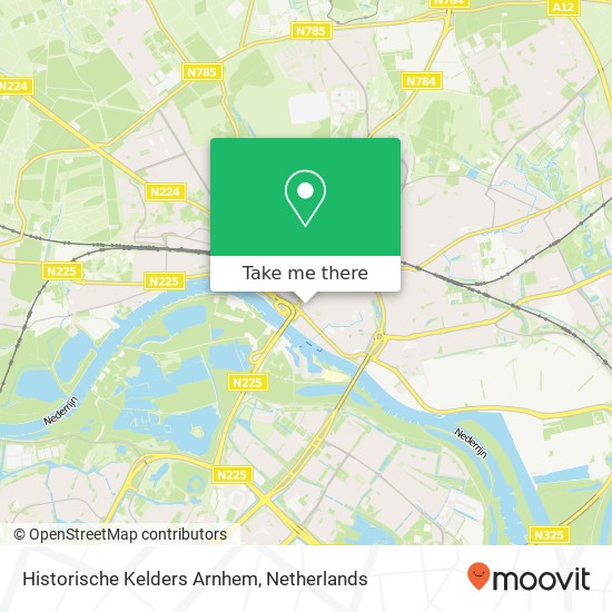 Historische Kelders Arnhem map
