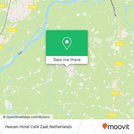 Heezen Hotel Café Zaal map