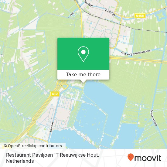 Restaurant Paviljoen `T Reeuwijkse Hout map