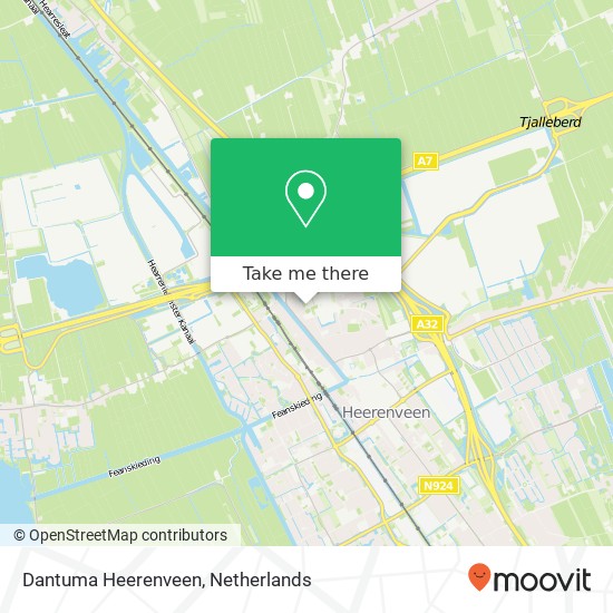 Dantuma Heerenveen map