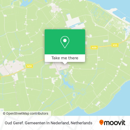 Oud Geref. Gemeenten In Nederland map