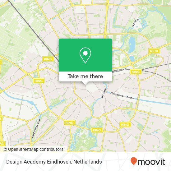 Design Academy Eindhoven map
