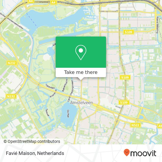 Favié Maison map