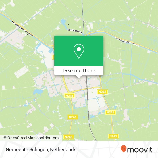 Gemeente Schagen map