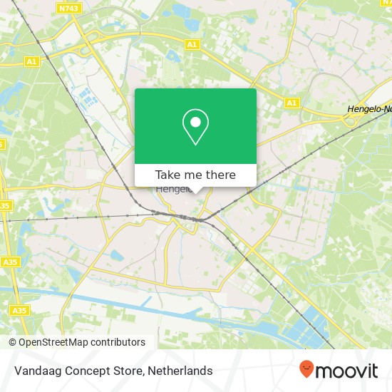 Vandaag Concept Store map