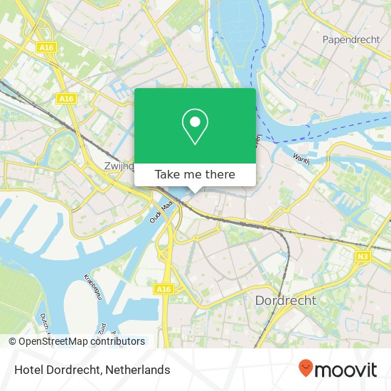 Hotel Dordrecht map