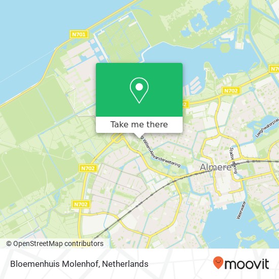 Bloemenhuis Molenhof map
