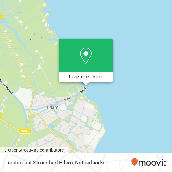 Restaurant Strandbad Edam map