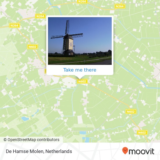 De Hamse Molen map