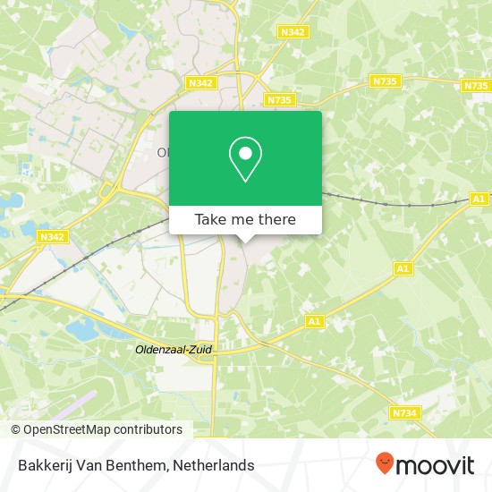 Bakkerij Van Benthem map