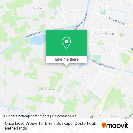 Onze Lieve Vrouw Ter Elzen, Boskapel Oosterhout Karte