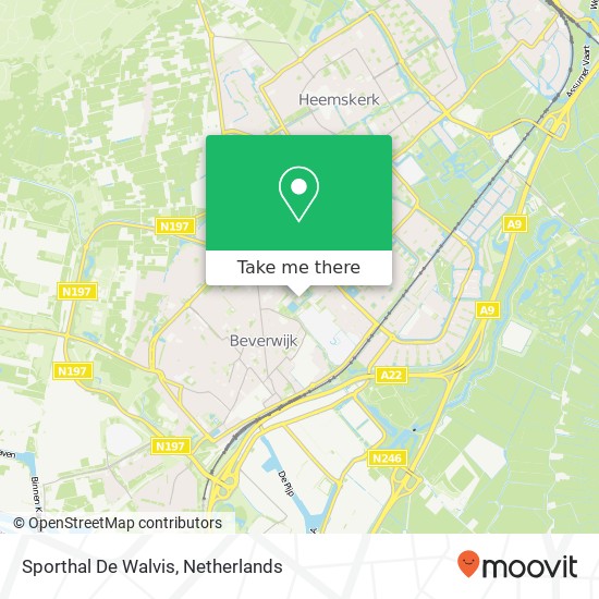 Sporthal De Walvis map