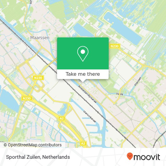 Sporthal Zuilen map