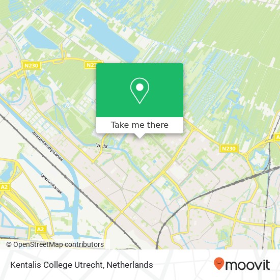 Kentalis College Utrecht map