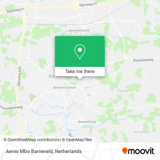 Aeres Mbo Barneveld map