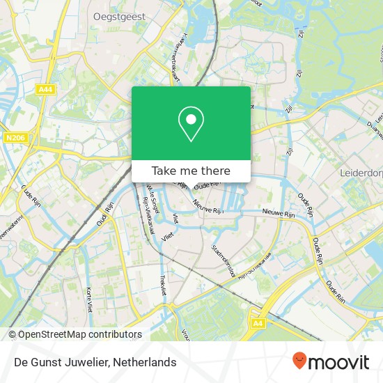 De Gunst Juwelier map