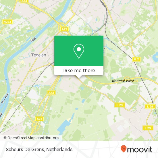 Scheurs De Grens map