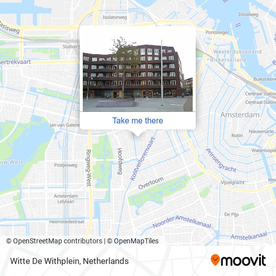 Witte De Withplein map