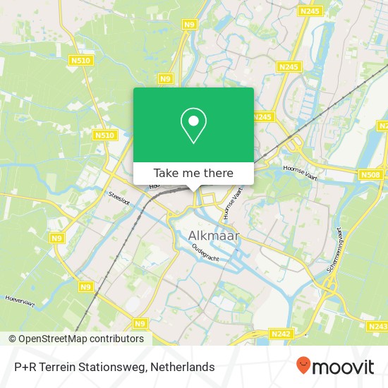P+R Terrein Stationsweg map