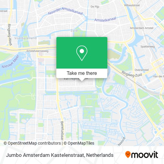 Jumbo Amsterdam Kastelenstraat Karte