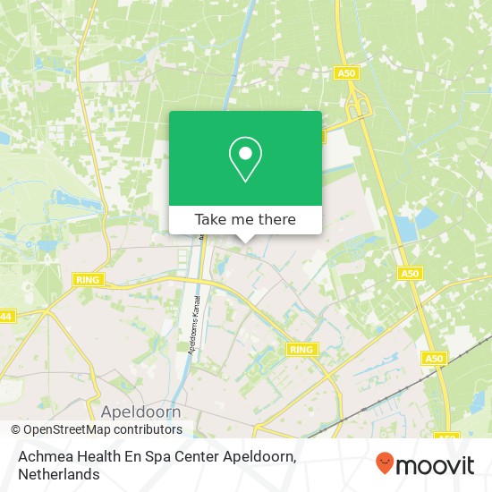 Achmea Health En Spa Center Apeldoorn map