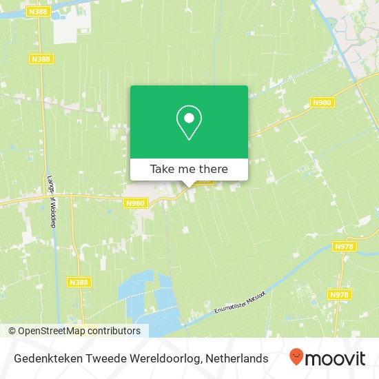 Gedenkteken Tweede Wereldoorlog map