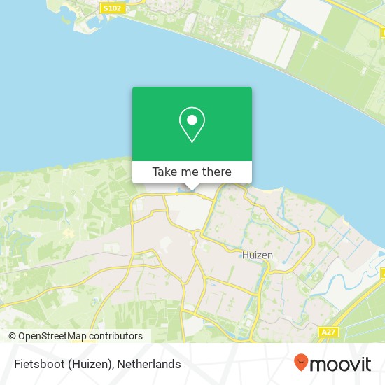 Fietsboot (Huizen) map