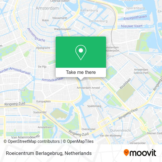 Roeicentrum Berlagebrug map