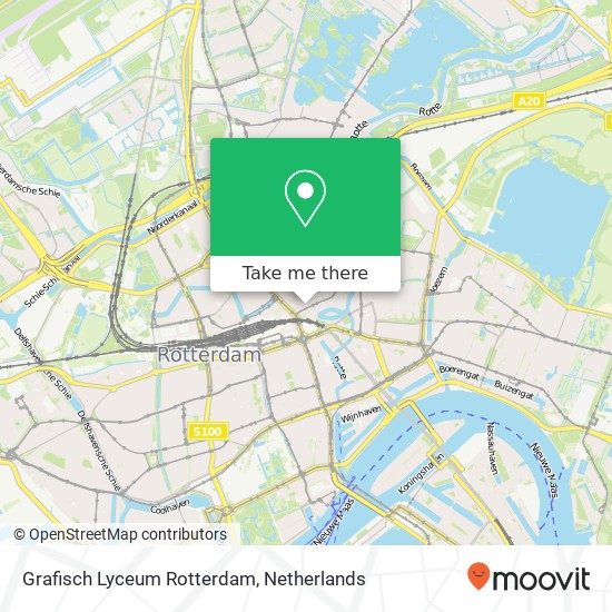 Grafisch Lyceum Rotterdam map