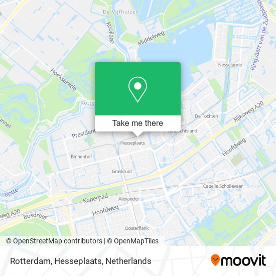 Rotterdam, Hesseplaats Karte