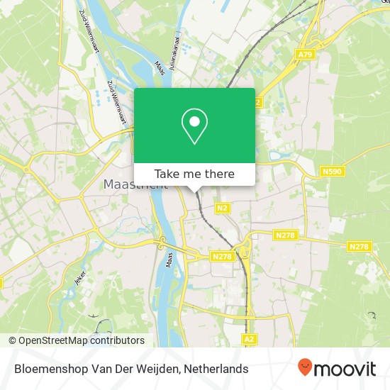 Bloemenshop Van Der Weijden map