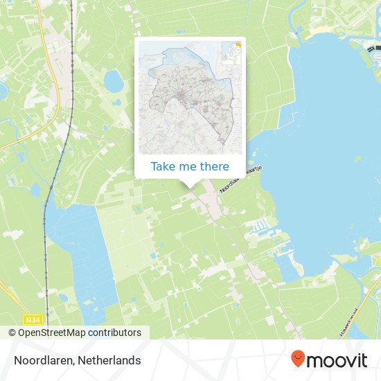 Noordlaren Karte