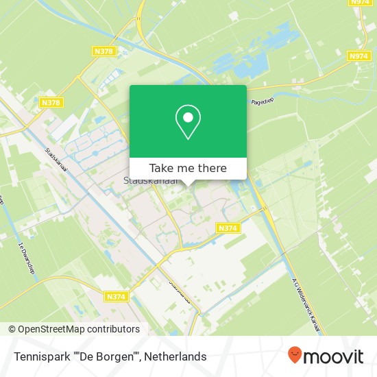 Tennispark ""De Borgen"" Karte