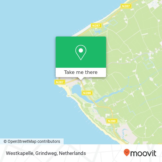 Westkapelle, Grindweg Karte