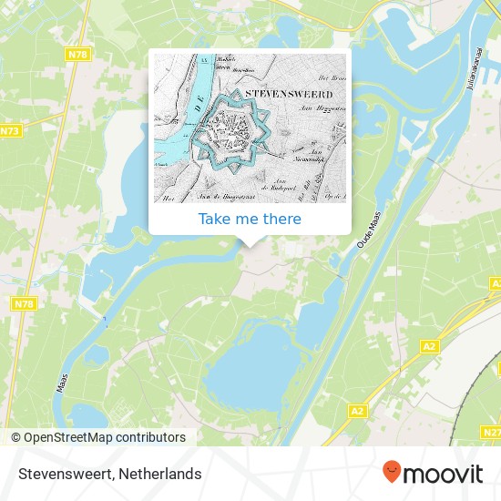 Stevensweert map