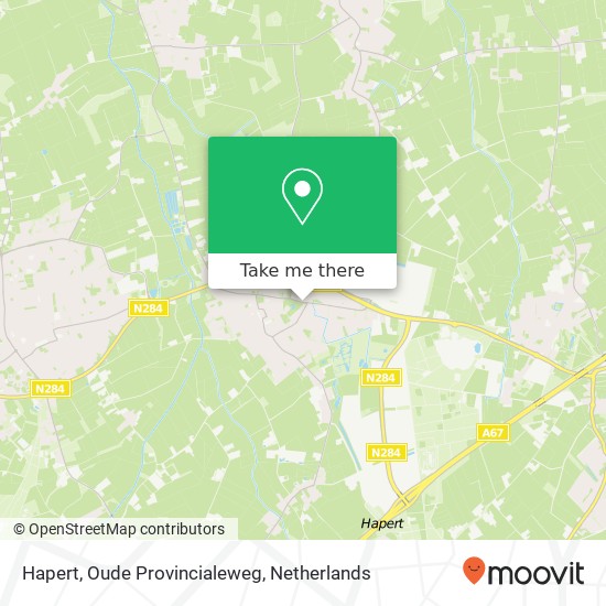 Hapert, Oude Provincialeweg map