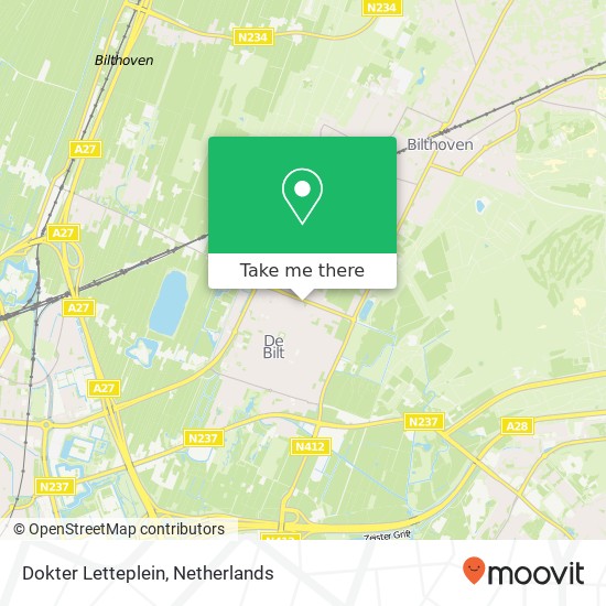 Dokter Letteplein map