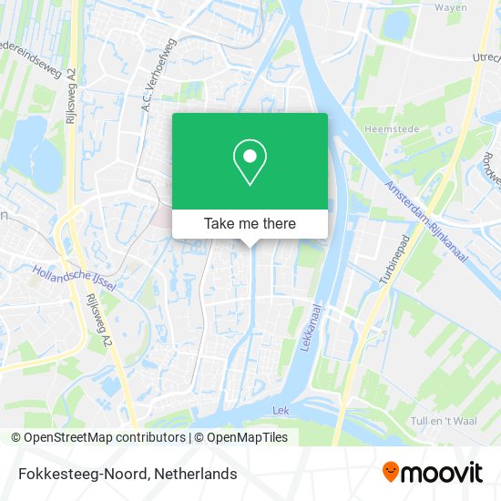 Fokkesteeg-Noord map