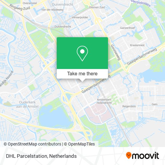 DHL Parcelstation map