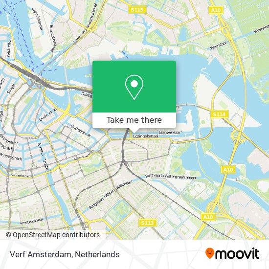 Verf Amsterdam map