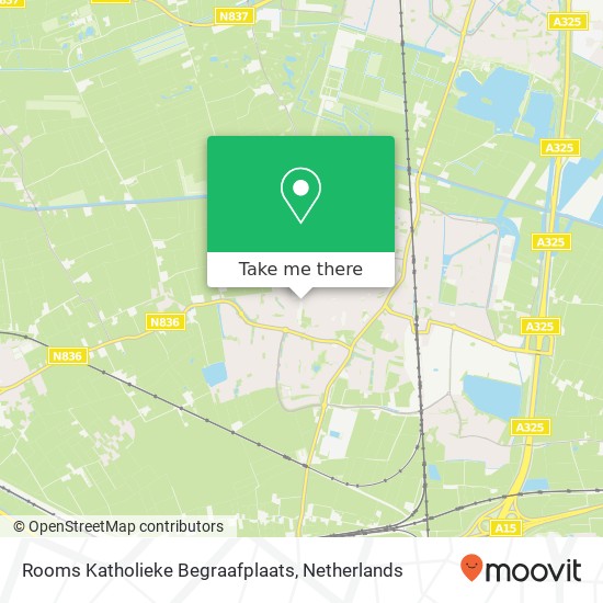 Rooms Katholieke Begraafplaats map