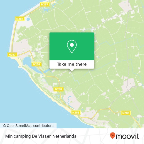 Minicamping De Visser map