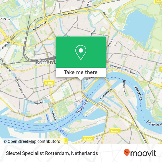 Sleutel Specialist Rotterdam map