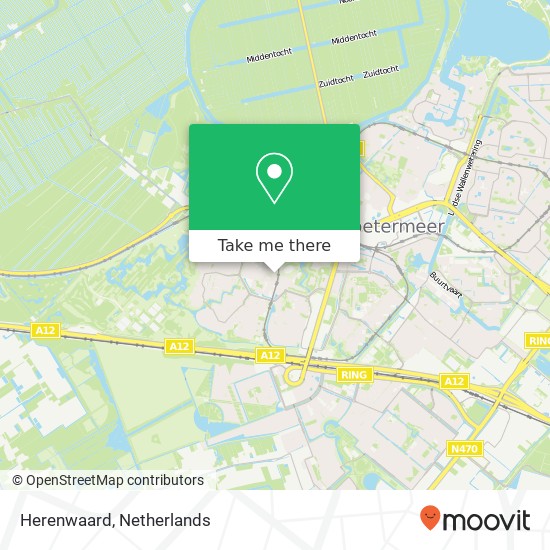 Herenwaard map