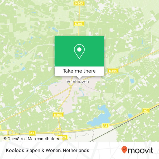 Kooloos Slapen & Wonen map