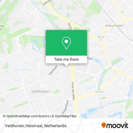 Veldhoven, Heistraat Karte