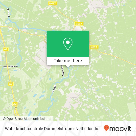 Waterkrachtcentrale Dommelstroom map